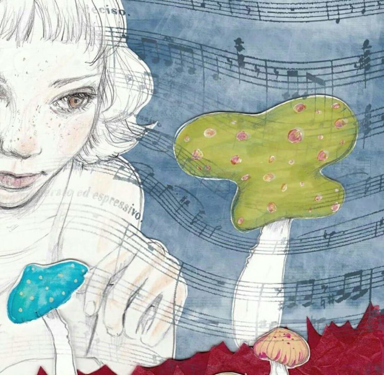 Detalle de una ilustración de Concha Martínez Pasamar para "Arrecife".